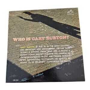 Gary Burton – Who Is Gary Burton? LP Vinyl by RCA Records